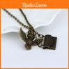 Harry Potter Vintage Copper Owl With Acceptance Letter Pendant Locket Necklace For Gothic Fashion Fans