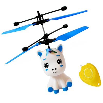 Unicorn Toy Remote Controller Exquisite Small Quadcopters with LED Light Rechargeable Children Supplies Fly Toys Kid Helicopter