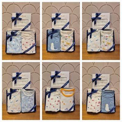Baby Boy Spring Summer Indoor Wear 1+1 Handkerchief Gift Set 6 Types  tnomxs559s6Seta 