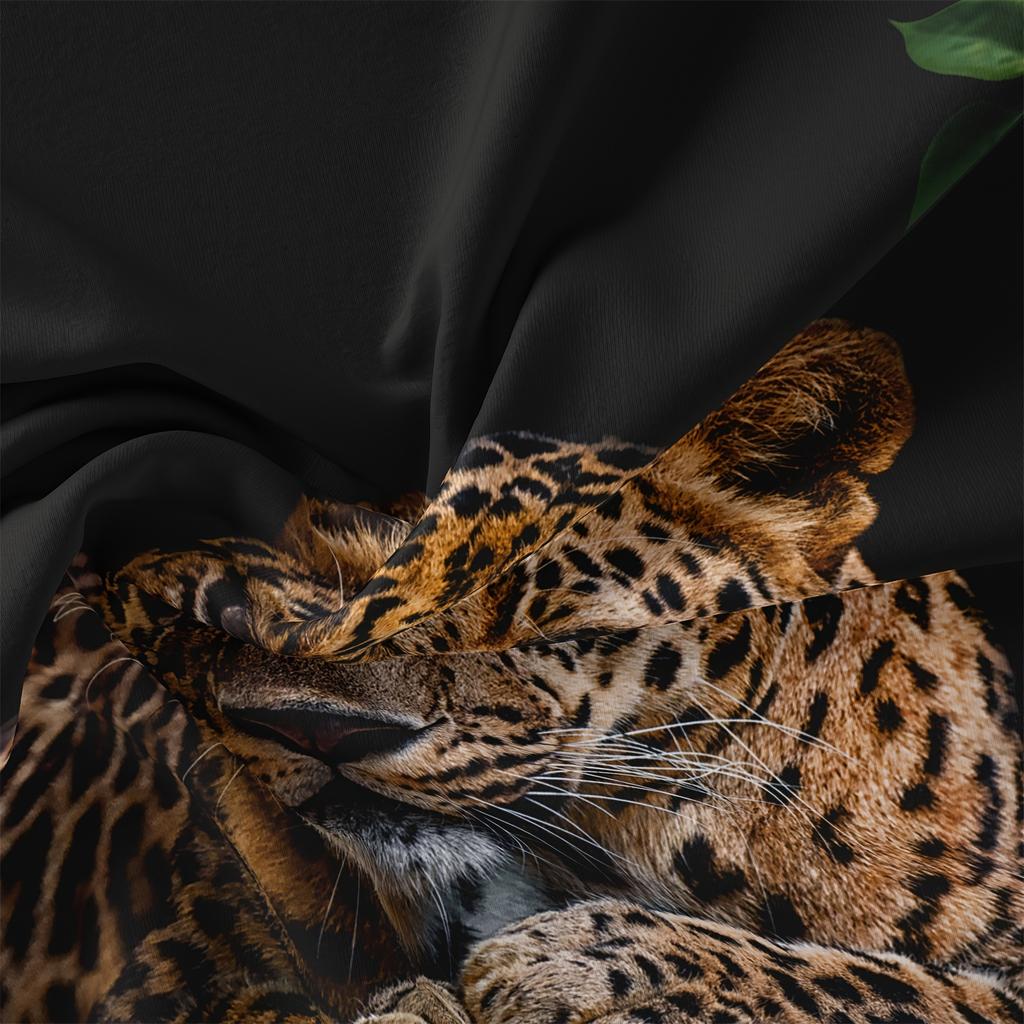 Soft Romantic Rose Leopard Animal Print Duvet Cover Set Bedding Set For Bedroom Guest Room Valentine'S Day Christmas Gift