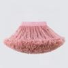 Gonna in Pizzo Bambina Morbida Chiffon Sottogonna Colori Solidi Gonne Tutù Gonna da Ballo Bambina Sottogonna in Tulle di Natale Tulle