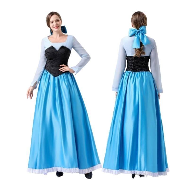 Elegant Polyester Ariel Mermaid Princess Dress For Women Perfect For Cosplay