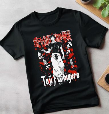 Gojo T-shirt Satoru Megumi Jujutsu Kaisen Yuji Sukuna Anime Black Shirt All Size