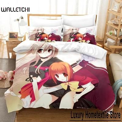 Ookami-san To Shichinin No Nakama-tachi Juego de Cama Individual Twin Full Queen King Size Juego de Cama Adulto Niño Dormitorio Juegos de Funda Nórdica