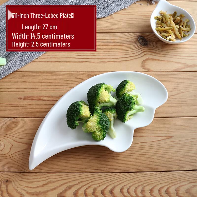 Creative Irregular White Ceramic Dinner Plate
