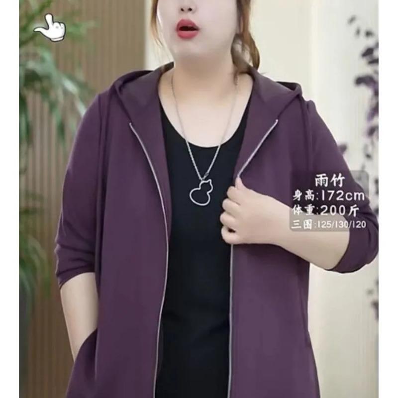 

Модный кардиган-толстовка на молнии с капюшоном для женщин, новинка осени, темпераментный повседневный топ, универсальное пальто для женщин L фиолетовый
