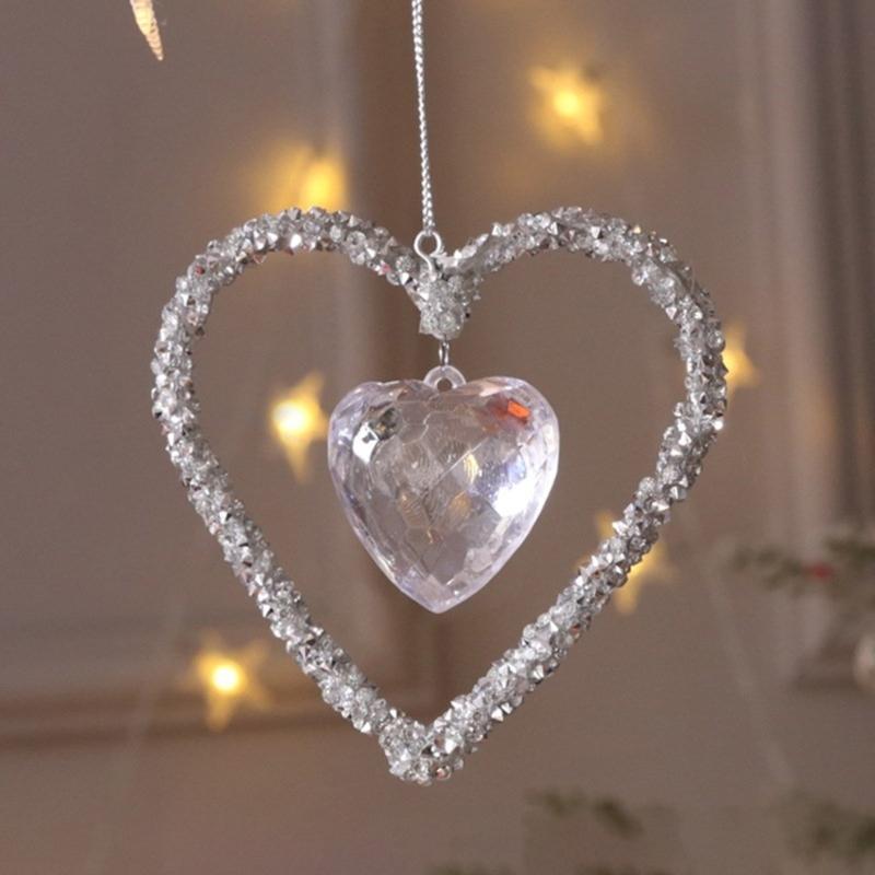 Festivale Crystal Hanging Ornament Luxurious Acrylic Christmas Hanging Decoration For Holiday Ambianc Enhancers