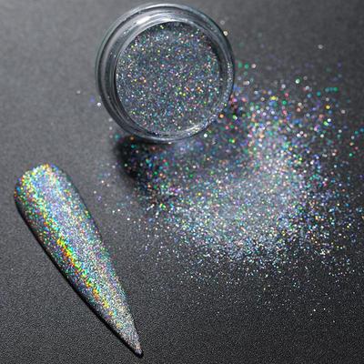 Nail Powder Laser Glitter Nail Pigment Chrome Nail Powder Dazzling Dipping Dust  Powder Nails Art