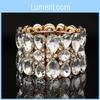 Drop Water Luxurious Crystal Glass Fashion Bracelet For Stylish Women Winter