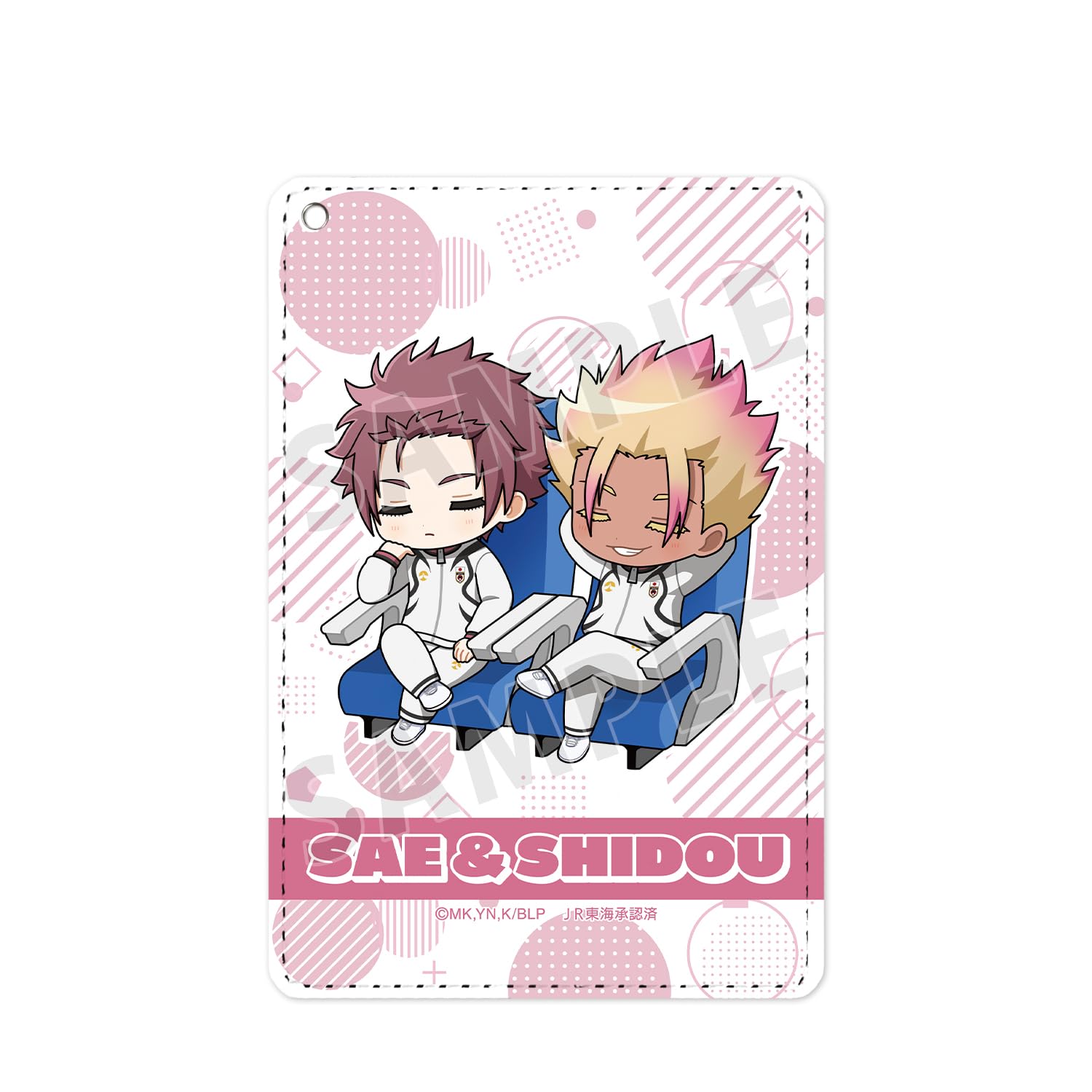 ТВ-аниме «Синяя тюрьма» Саэ Ито и Рюсэй Сидо Чиби-персонажи Версия для сна в Синкансене. Кошелек-визитница с 1 карманом