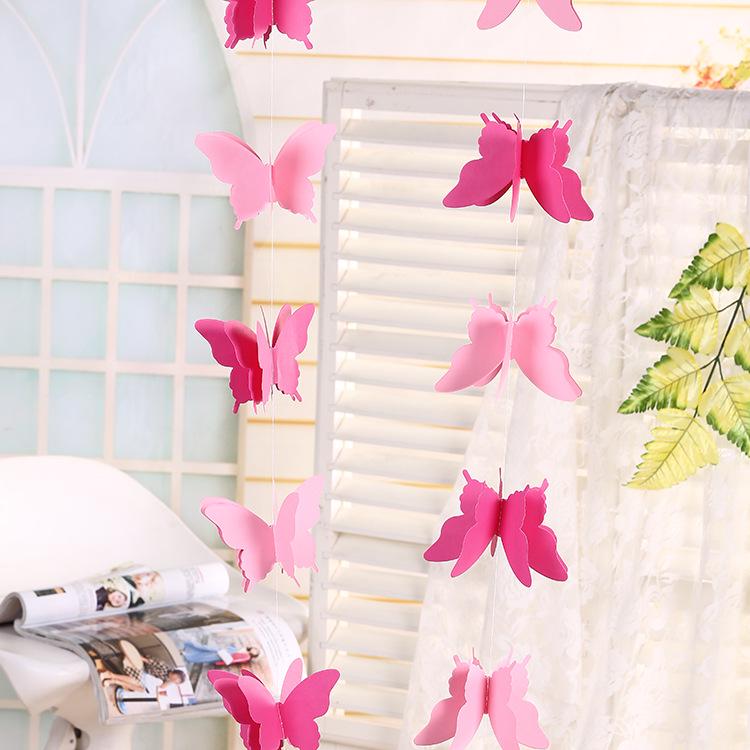 Valentine's Day Butterfly Ceiling Decoration for Restaurant or Store Anniversary Event