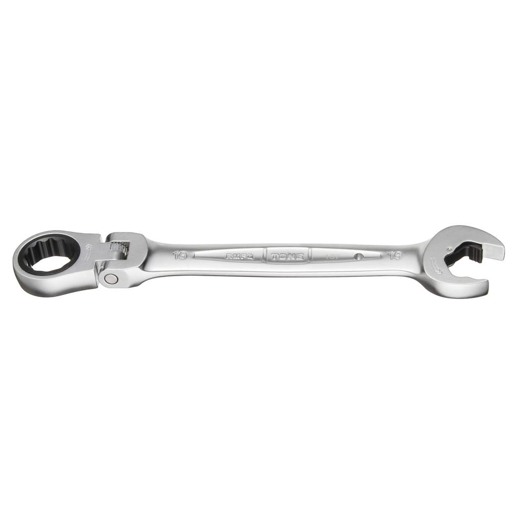 Tone Quick Ratchet 19mm Width RMFQ-19 Swing-Neck Wrench,
