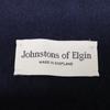 JOHNSTONS fringe Scarf Navy / GreenUsed