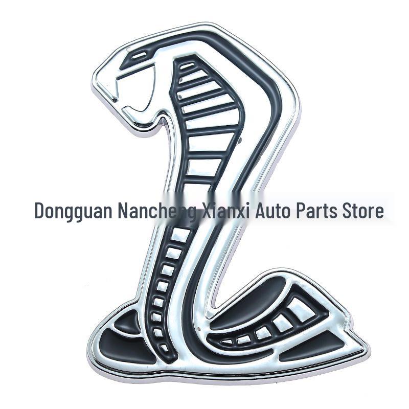 Ford Mustang GT500 Metal Car Decals: Cobra & Shelby GT Emblems