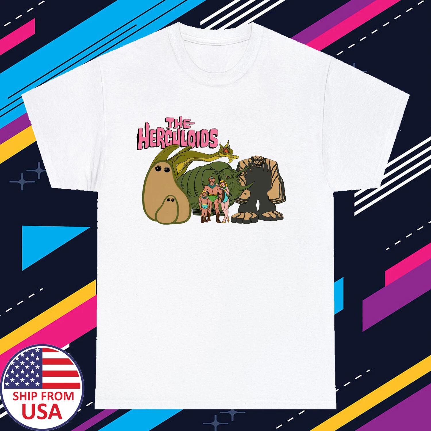 The Herculoids Cartoon Men s White Size S-5XL M