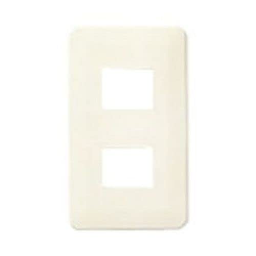 Panasonic Full Color One Touch Modern Plate for 2 Milky White WN6802WK