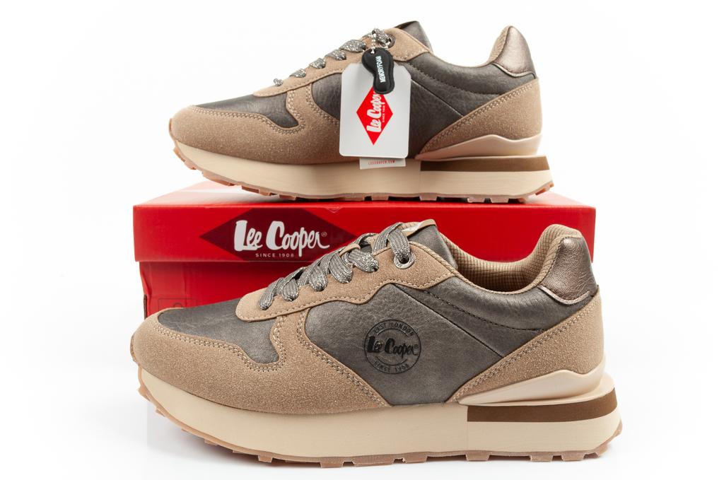 Lee Cooper Synthetic/Memory Foam Taupe [LCJ-25-03-3827L] S.39