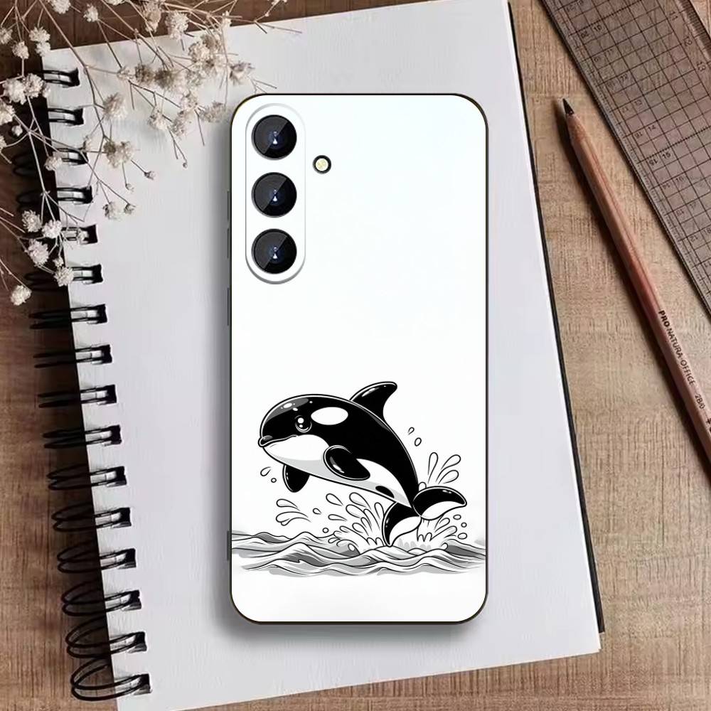 

Whale Fall-Art Phone Case For Samsung Galaxy A73,A21s,A22,A31,A52,A53,A71,A41Soft Black Shell Samsung a70