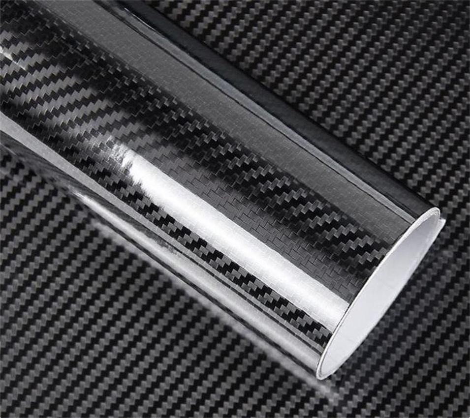 Car Sticker 3D/5D/6D Carbon Fiber Vinyl Wrap Super Glossy 5D Carbon Film Waterproof FilmFor Car Wraps Computer Phone Motorcycle