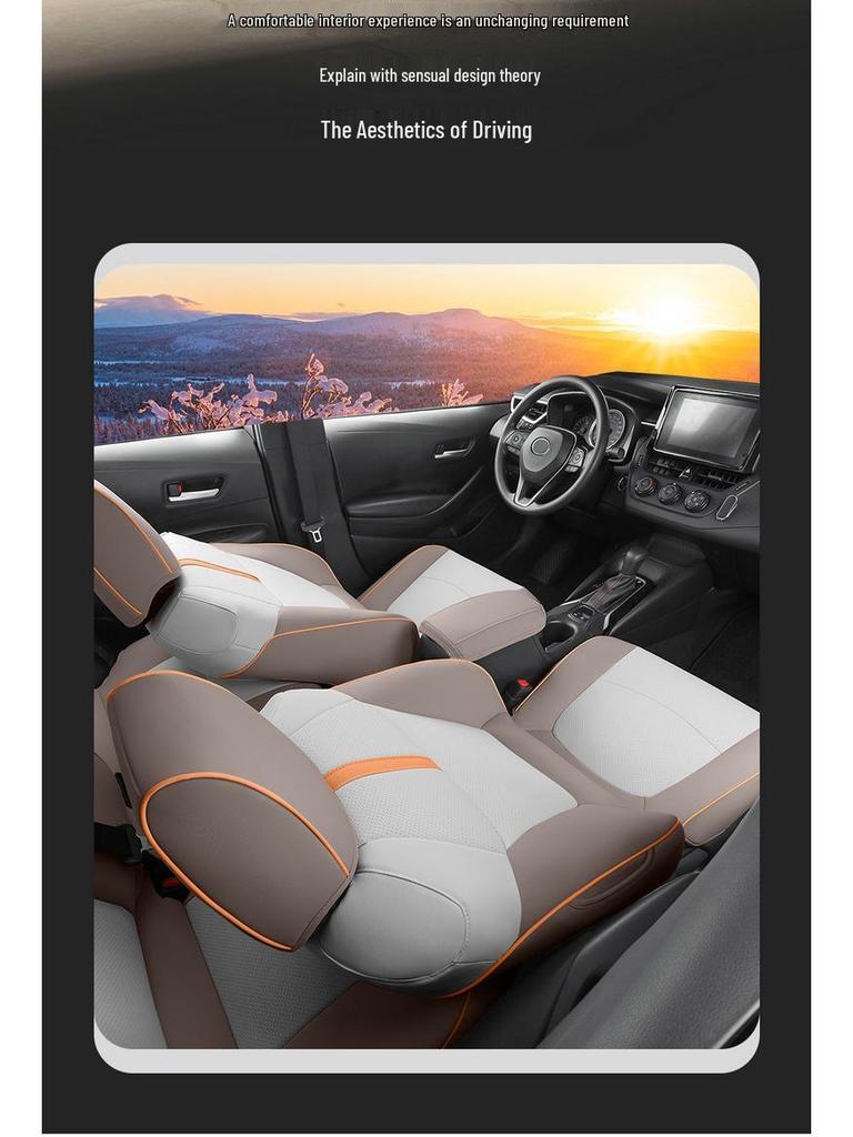 Avalon Universal Leder Autositzbezug für Vier Jahreszeiten - Vollständige Umhüllung, Fünf-Sitzkissen