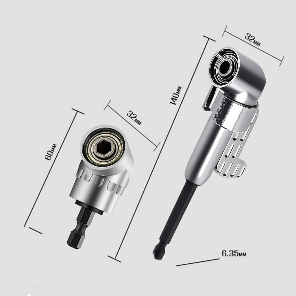 105 Degree Right Angle Drill Extension Driver Drilling Screwdriver Magnetic Hex Socket Close Corner Tool Hexagon Batch Turner Power Tool