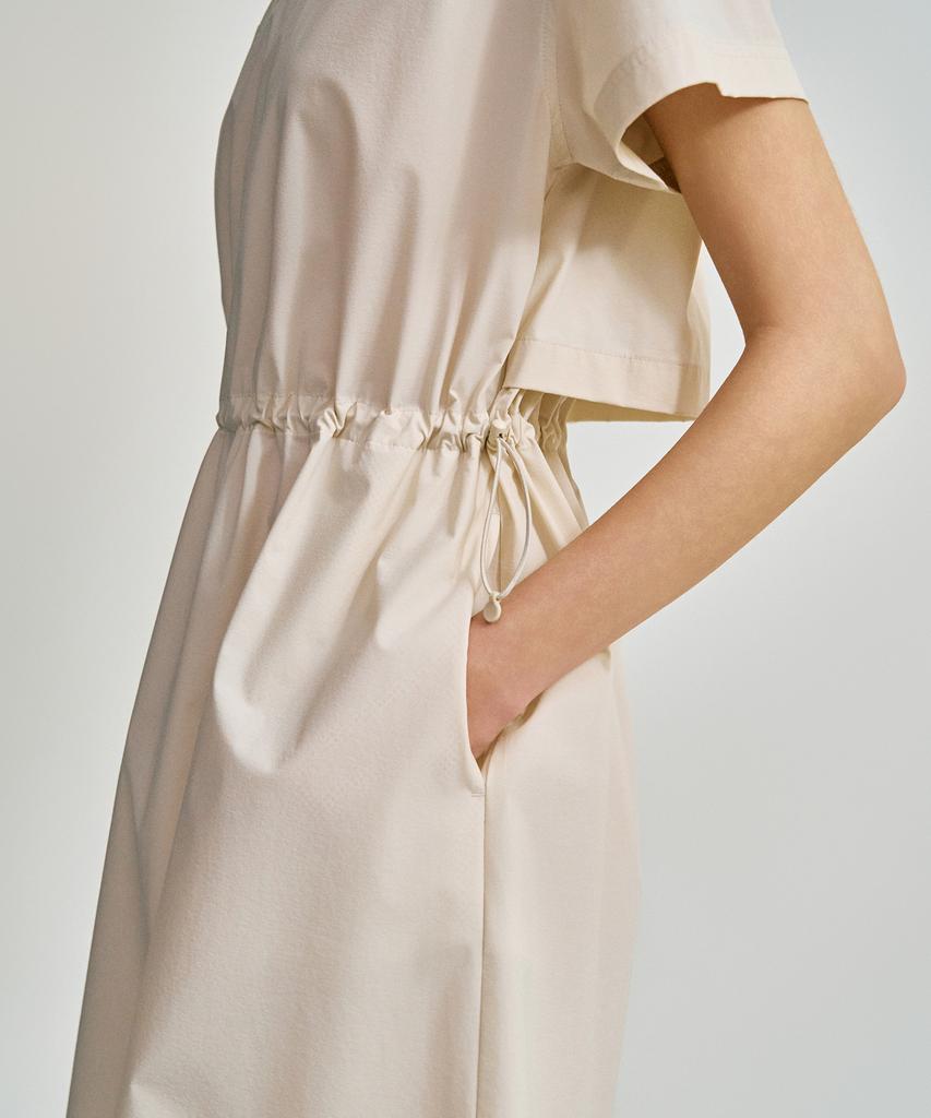 SERGIO TACCHINI W Comfortcool Lightweight Woven Short Sleeve Dress (Ivory)
