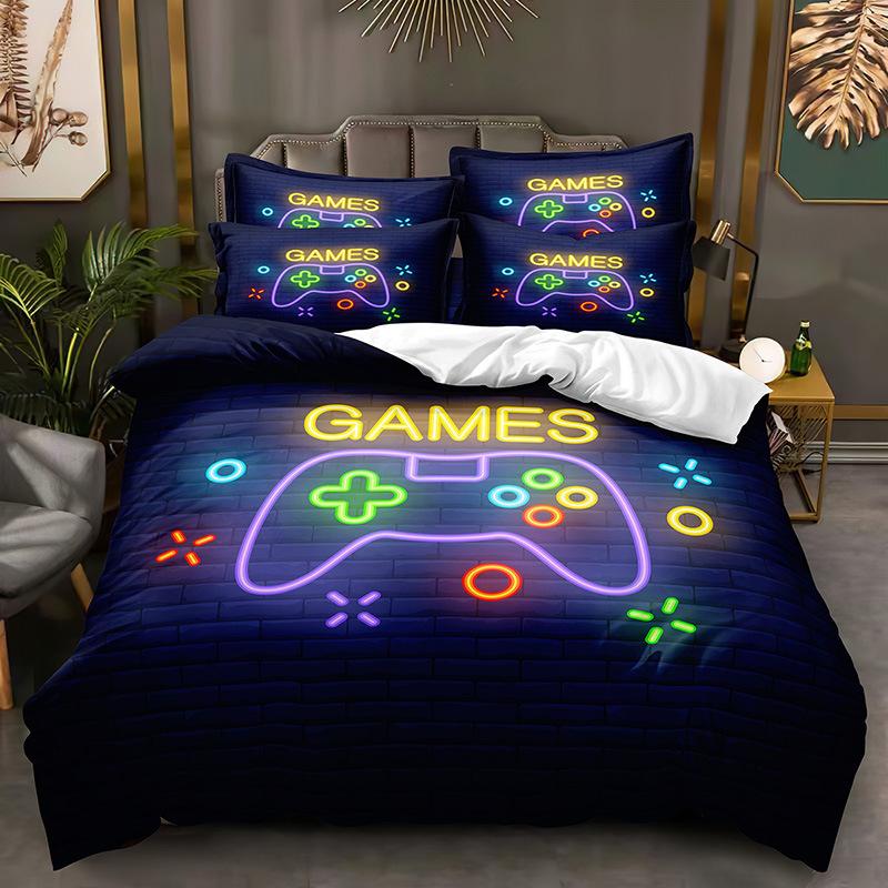 Imprimare tehnologică de modă, imprimare digitală 3D, lenjerie de pat, huse de plapapă, fețe de pernă, seturi din trei piese