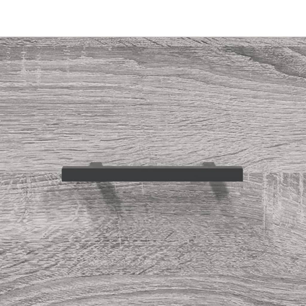 Highboard Gray Sonoma 69.5 X 34 X 180 Cm Particleboard