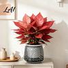 Deep Soil Planting Basin Self Watering Planter with Wick Rope for Indoor Plants Double Layer Pot Home Transparent Hydroponic Planter Decorative