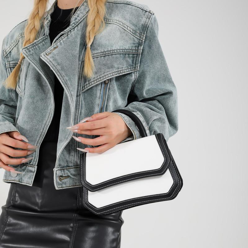 Fashionable Medium Sized Square Handbag For Women With Stylish Pu Material