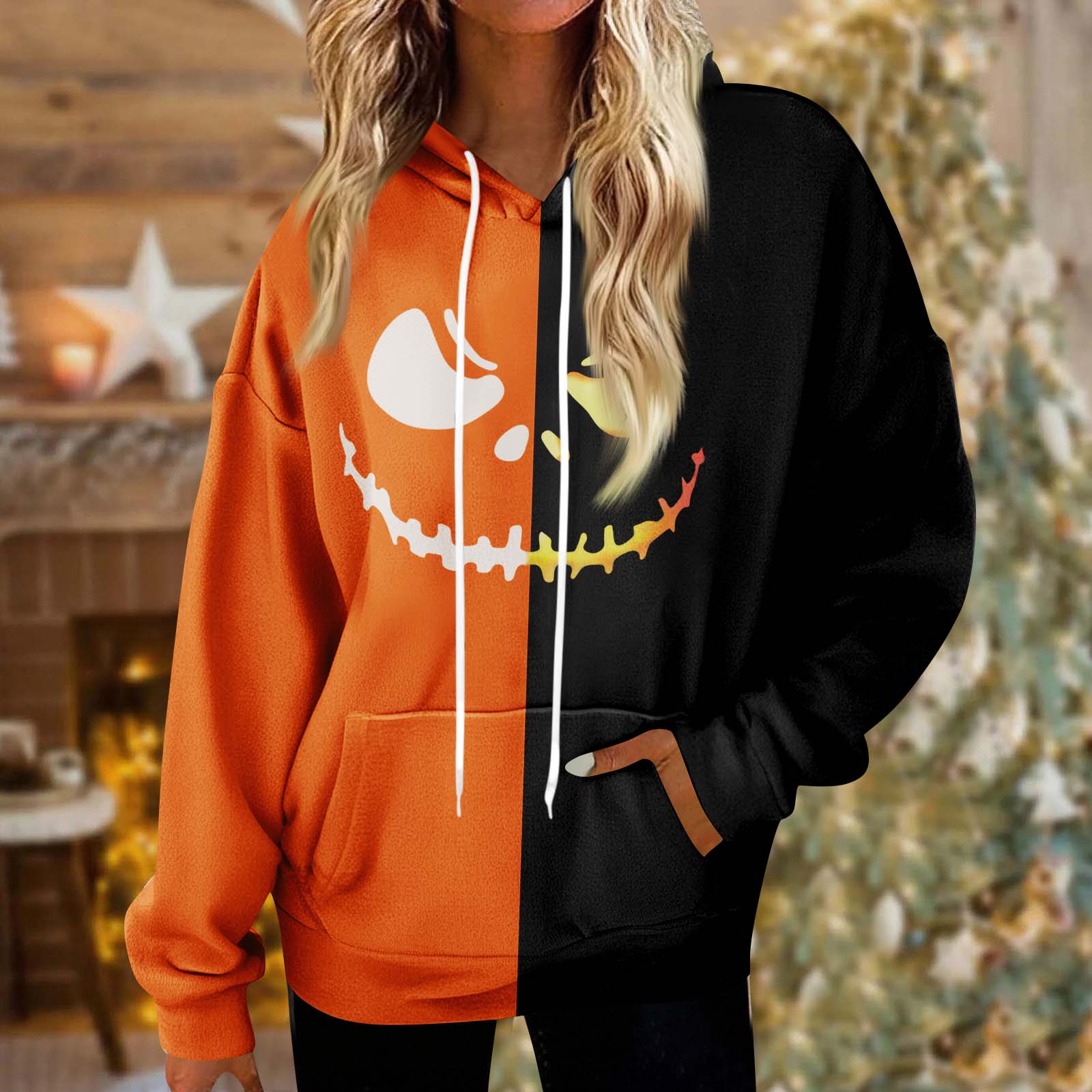 

Толстовки для женщин оверсайз зимние плюшевые милые свитшоты пуловер модная осенне-зимняя одежда L шафрановый