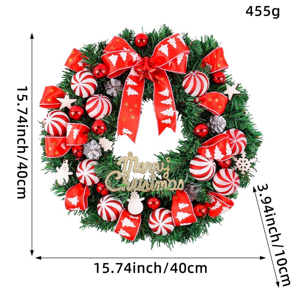 Gifts Hotel Christmas Wreath Shopping Garden Rattan Wreath Mall Window Layout Christmas Decoration