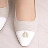 Flacher Schuh mit niedrigem Absatz, hergestellt in 133125100012 [Diana] Schuhe, Japan, beige, 24.0cm,