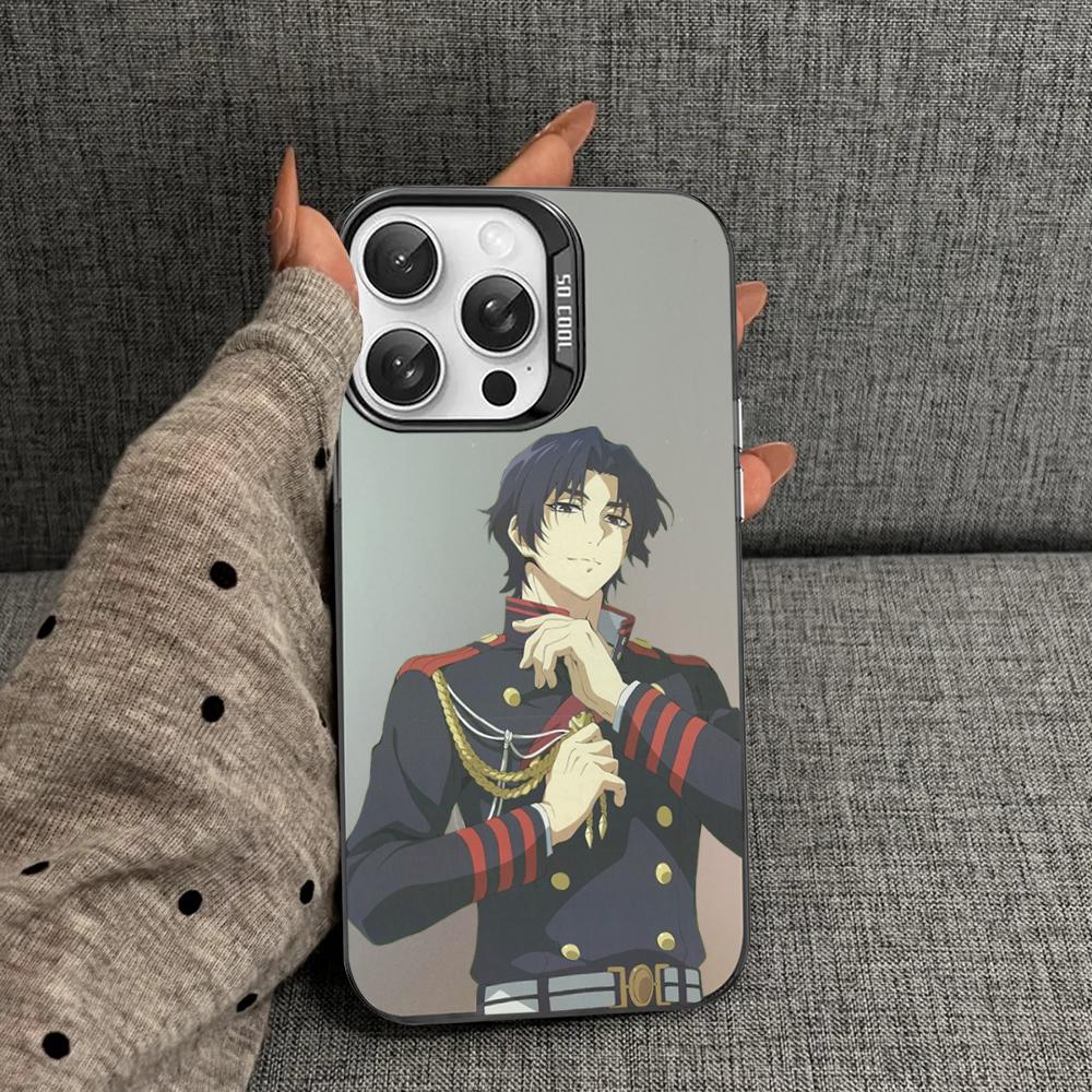 Anime Seraph of the end Guren Ichinose Phone Case For iPhone 16 15 14 13 12 11 Pro Max X XR 8 7 Plus Matte Shockproof Back Cover