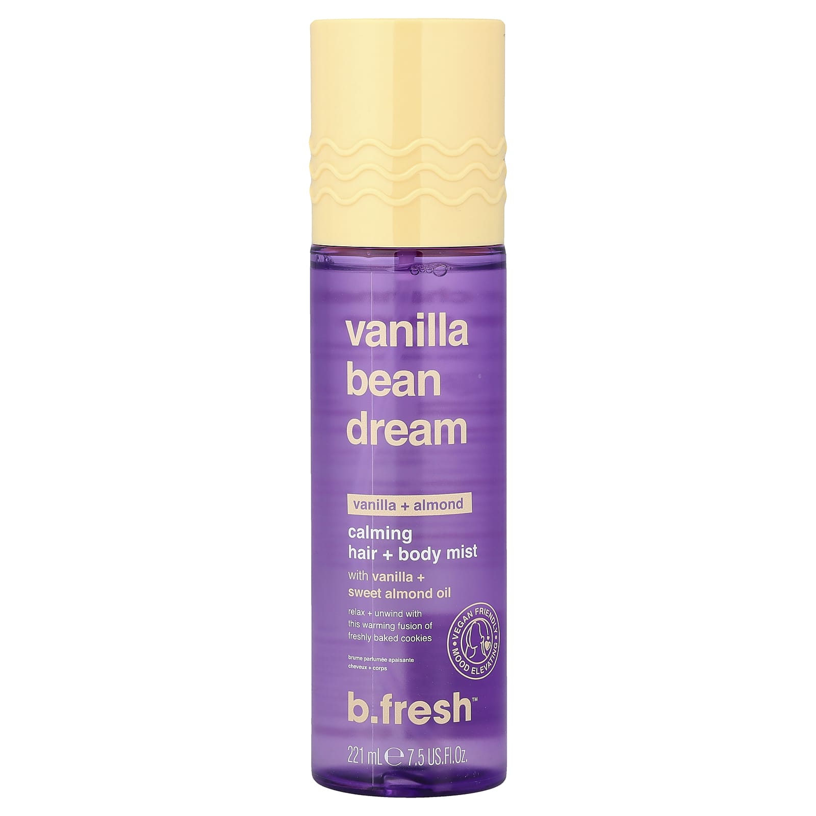 

b.fresh, Dream Vanilla Bean, Hair Soothing + Body Mist, Vanilla + Almond, 221ml (7.5 fl oz)