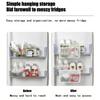 2PCS Refrigerator Storage Mesh Bag Hanging Net Pouch Fridge Categorized Storage Bags Washable Kitchen Sauce Packet Organizer