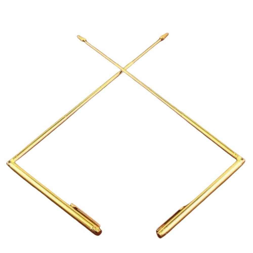 2 ks/sada Měděné dračí hledací proutky pro proutkaření Venkovní energetické proutkaření na vodu Přenosné dračí hledací proutky pro věštění Proutkařské proutky Zlaté