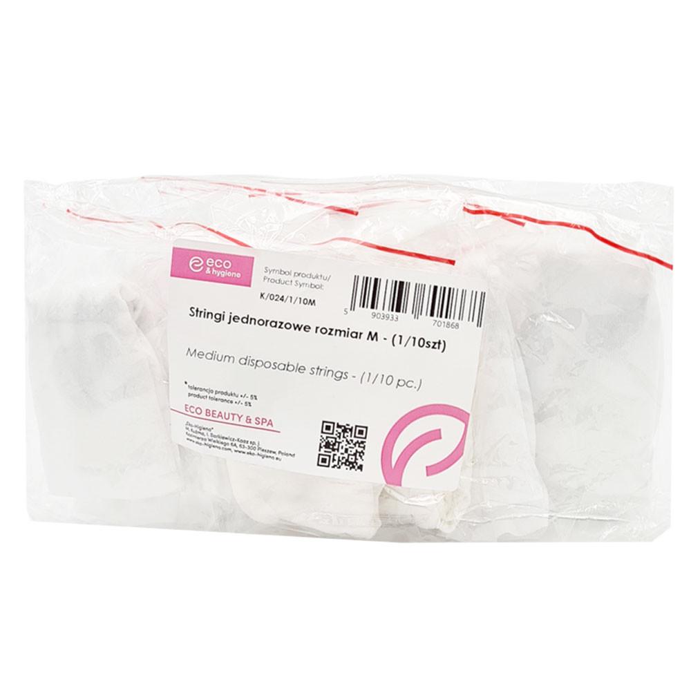 Disposable Women' Thongs Massage Panties White Non-woven Opaque 10 Pcs