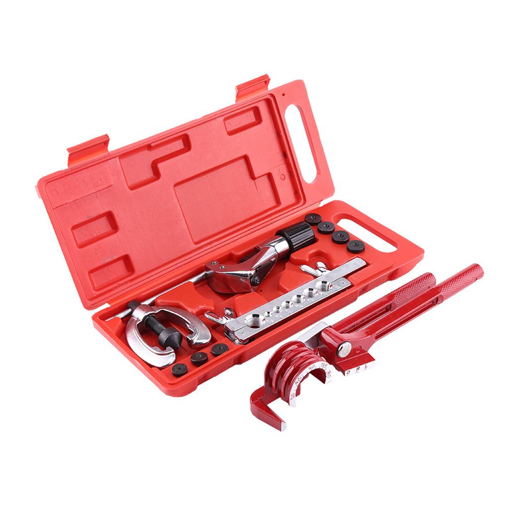 11pc Pipe Flaring Kit Brake Fuel Tube Repair Flare Kit With Cutter Bending Tool Set
