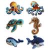 Creative Beaded Embroidery Kit Multi-Purpose Ocean Beadwork DIY Kit Wear Resist Cute Ocean Animals Embroidery for Beginners