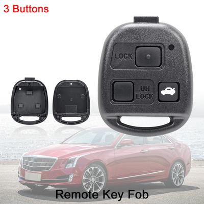 3 Buttons Remote Car Key Shell No Blade Fit for Toyota Camry Rav4 Corolla Prado Yaris Tarago Cruiser Land Lexus RX300 ES300 LS400 GX