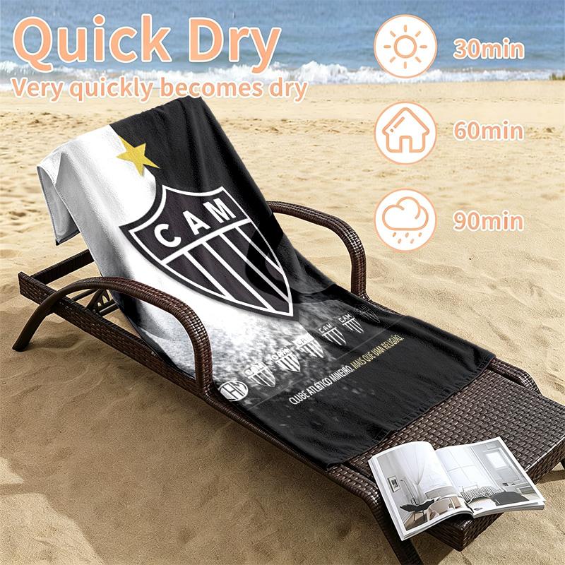 Clube Atletico Mineiro Beach towels also serve as bath towels summer essential a musthave for the outdoors the beach and the pool