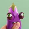 Relief Eggplant Stress Toy Extrusion Rebound Toy Portable Kids Gifts Birthday