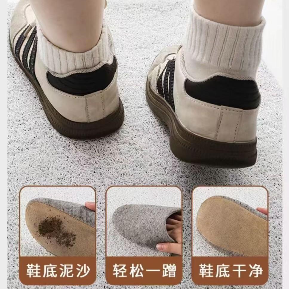Door Floor Mat Entering The Door New Year'S Dirt-Resistant And Non-Slip Silk Ring Foot Mat Can Be Cut Red Festive Carpet