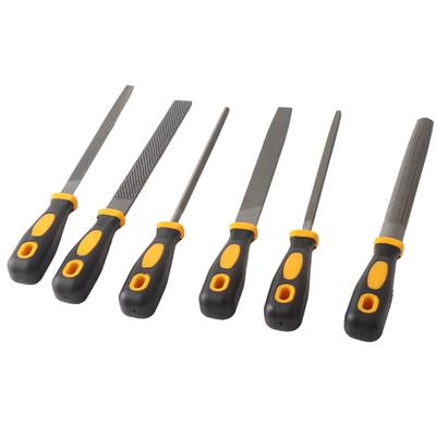 6 st 8 tum Träfil Rasp Set Högkolstål Handverktyg för Träbearbetning Metall Glas Keramik