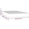347773 vidaXL Pocket Spring Bed Mattress Pink 120x200 Cm Thickness 20 Cm Velvet