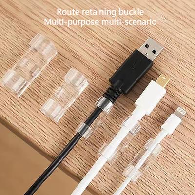 20/5 buc. Clipuri organizatoare de cablu USB Suport pentru înfășurare de sârmă Suport căști pentru cablu de șoarece Protector de cleme de gestionare Cârlige adezive Clemă de birou