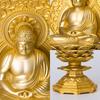 Seated Amitabha Buddha 15cm Shuun Tendai Takaoka bronzeware Buddha seated statue, (gold plated/24k gold), sculptor Makita, model sect, (Amitabha