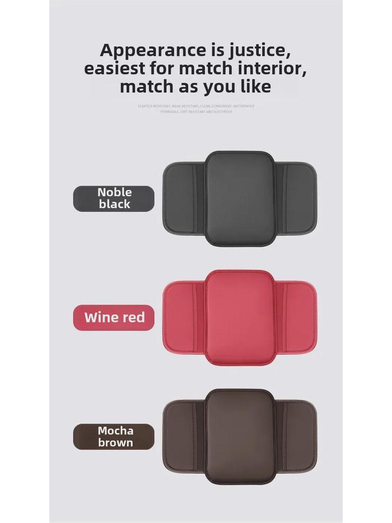 Universelles Auto-Armlehnenpolster: Aufbewahrungstasche, Taschentuchhalter und Ellenbogenstütze