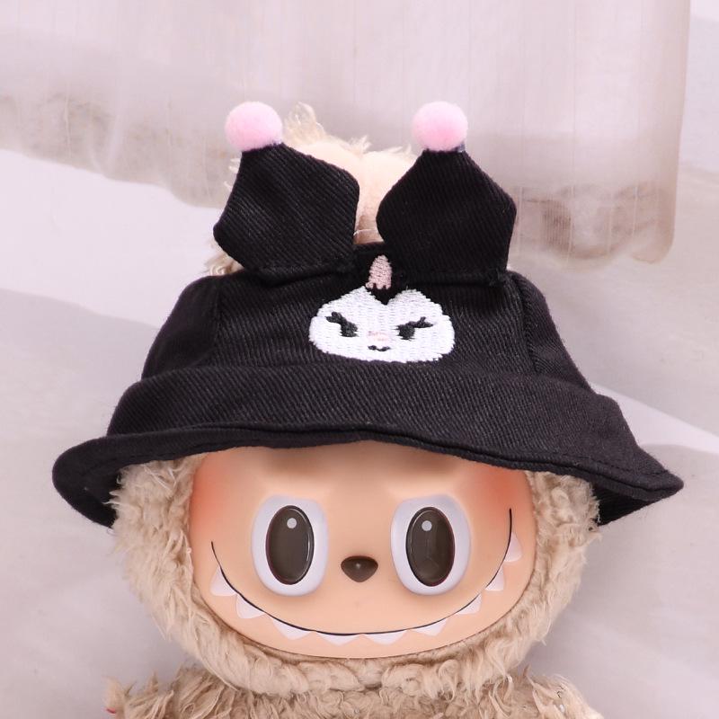 

17см Подвеска-шляпа Лабубу: Аксессуар для одежды/Брелок для ключей/Шарм для наплечной сумки/Стакан для воды Black Devil Hat